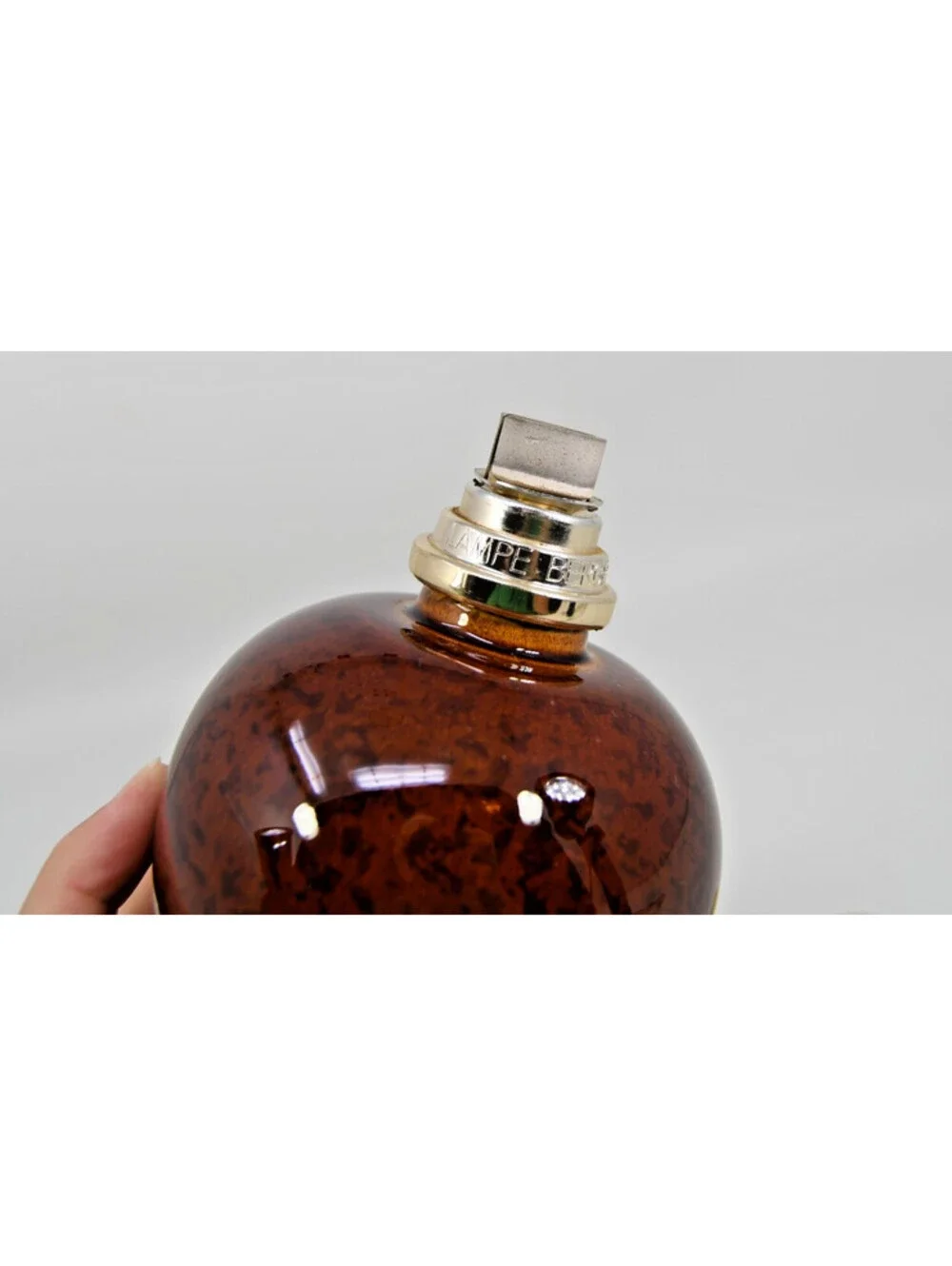 Lampe Berger Fragrance Lamp #5151 Saint Clement Tortoise Brown Gold Lid France